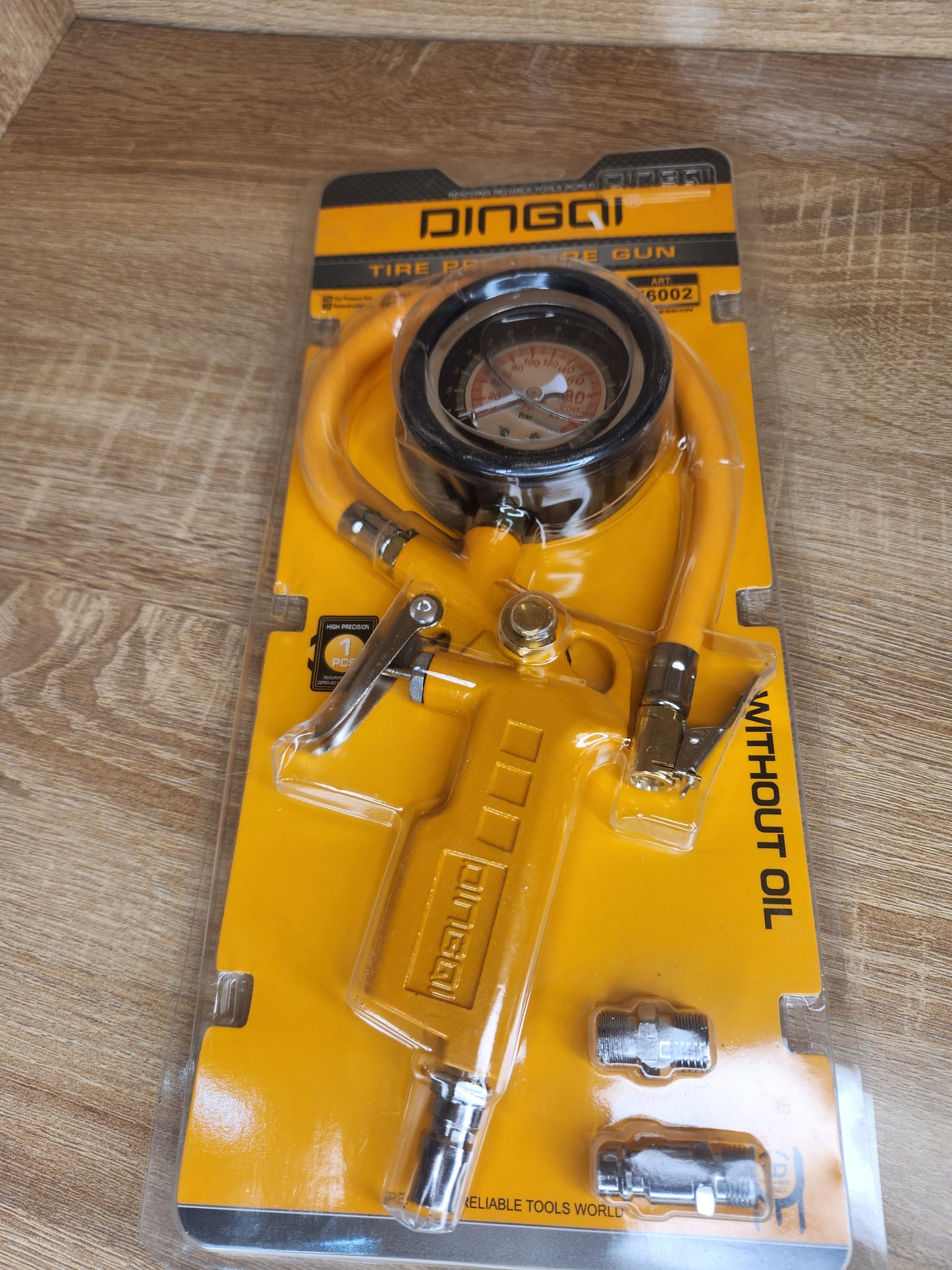 Pistolet de Gonflage avec Manomètre DINGQI 16 KG/CM²