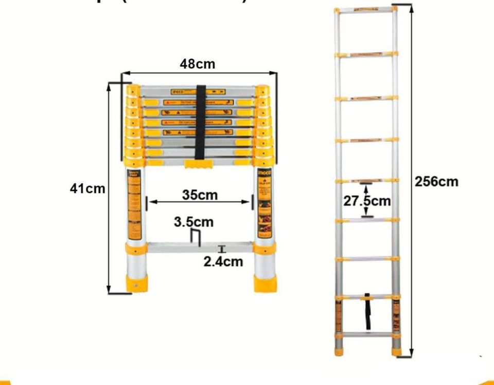 Échelle Télescopique en Aluminium – Sécurité et Polyvalence