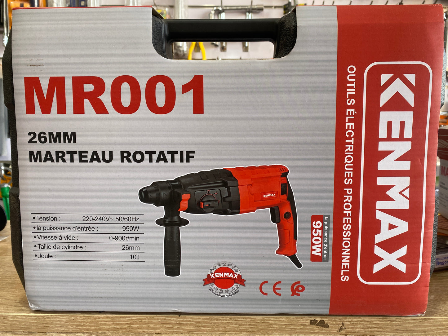 Marteau rotatif KENMAX – 950W / 26mm