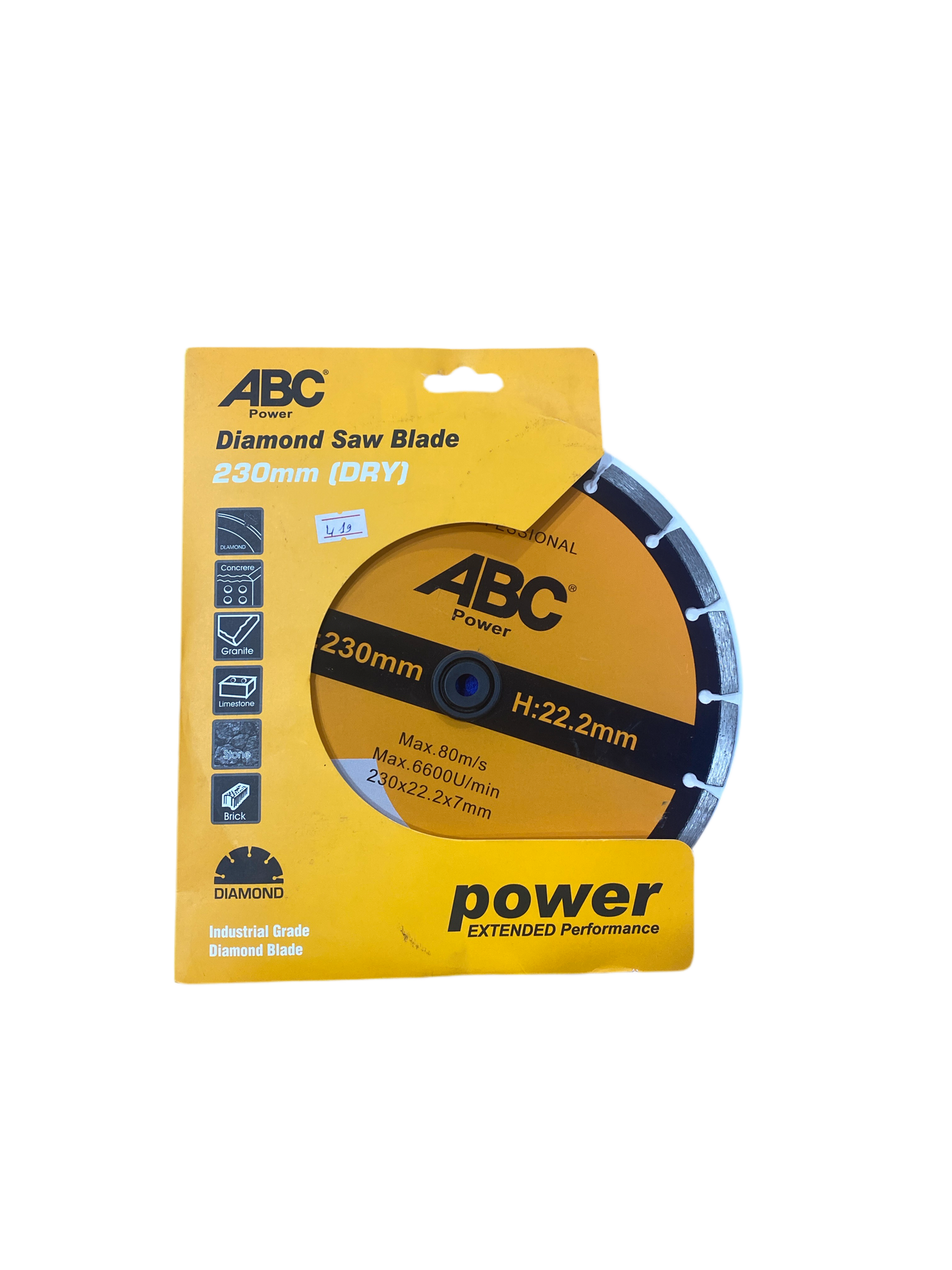 Disque Diamanté 230 mm ABC Power