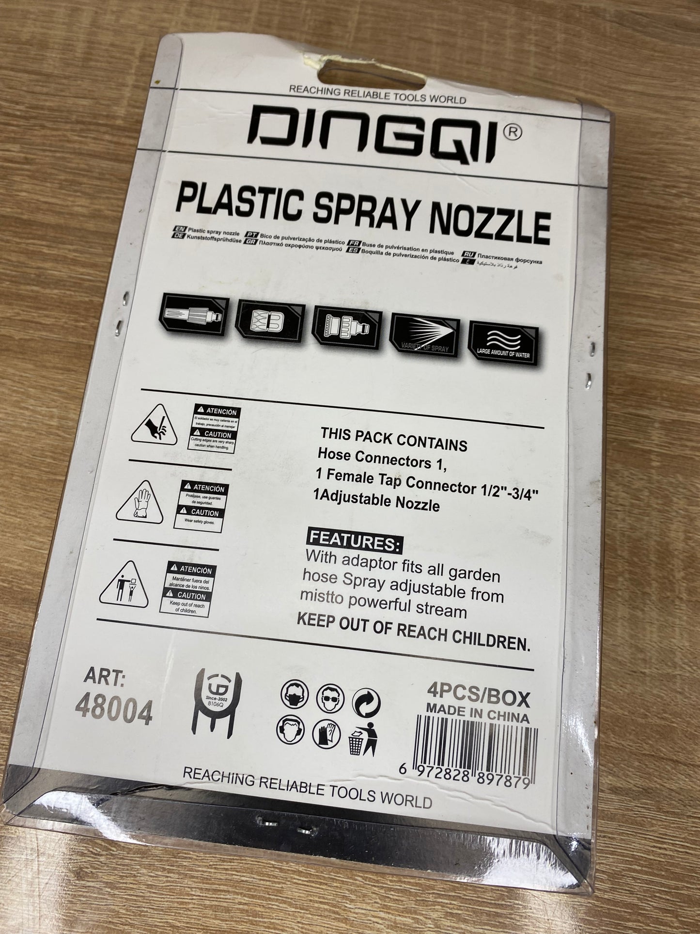Kit de raccordement d’arrosage DINGQI – Buse + connecteurs