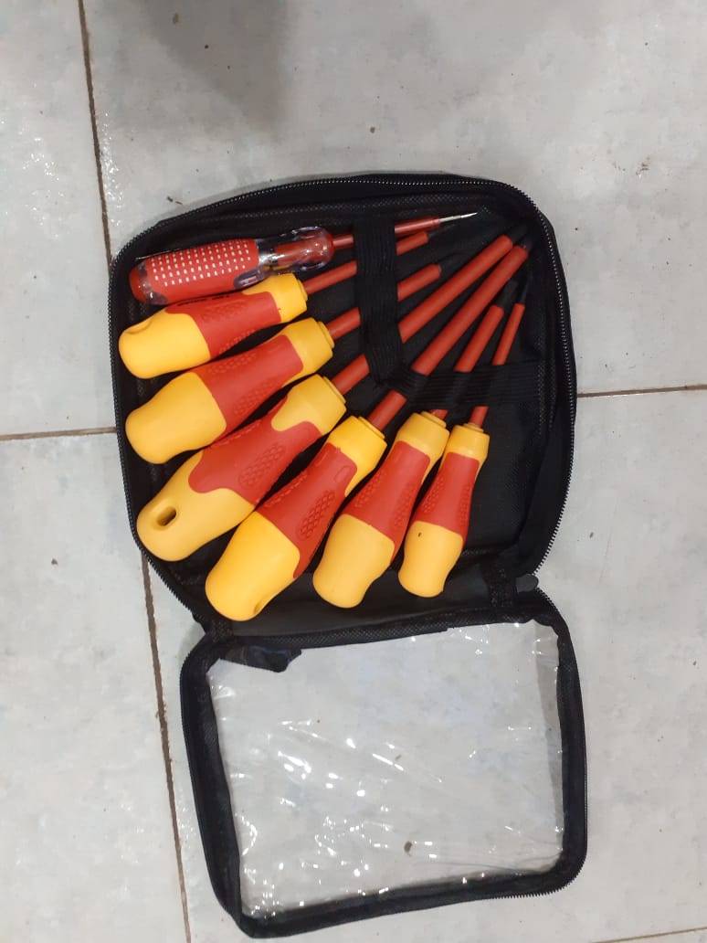 مجموعة مفكات معزولة VDE 1000V - 7 قطع