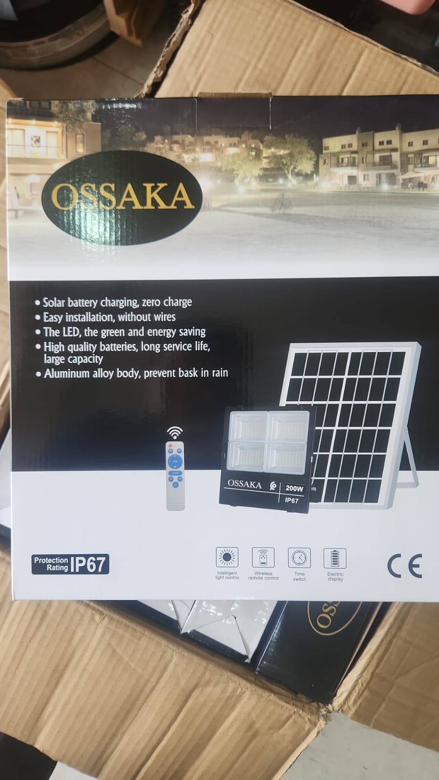 Projecteur solaire OSSAKA 200W – caractéristiques