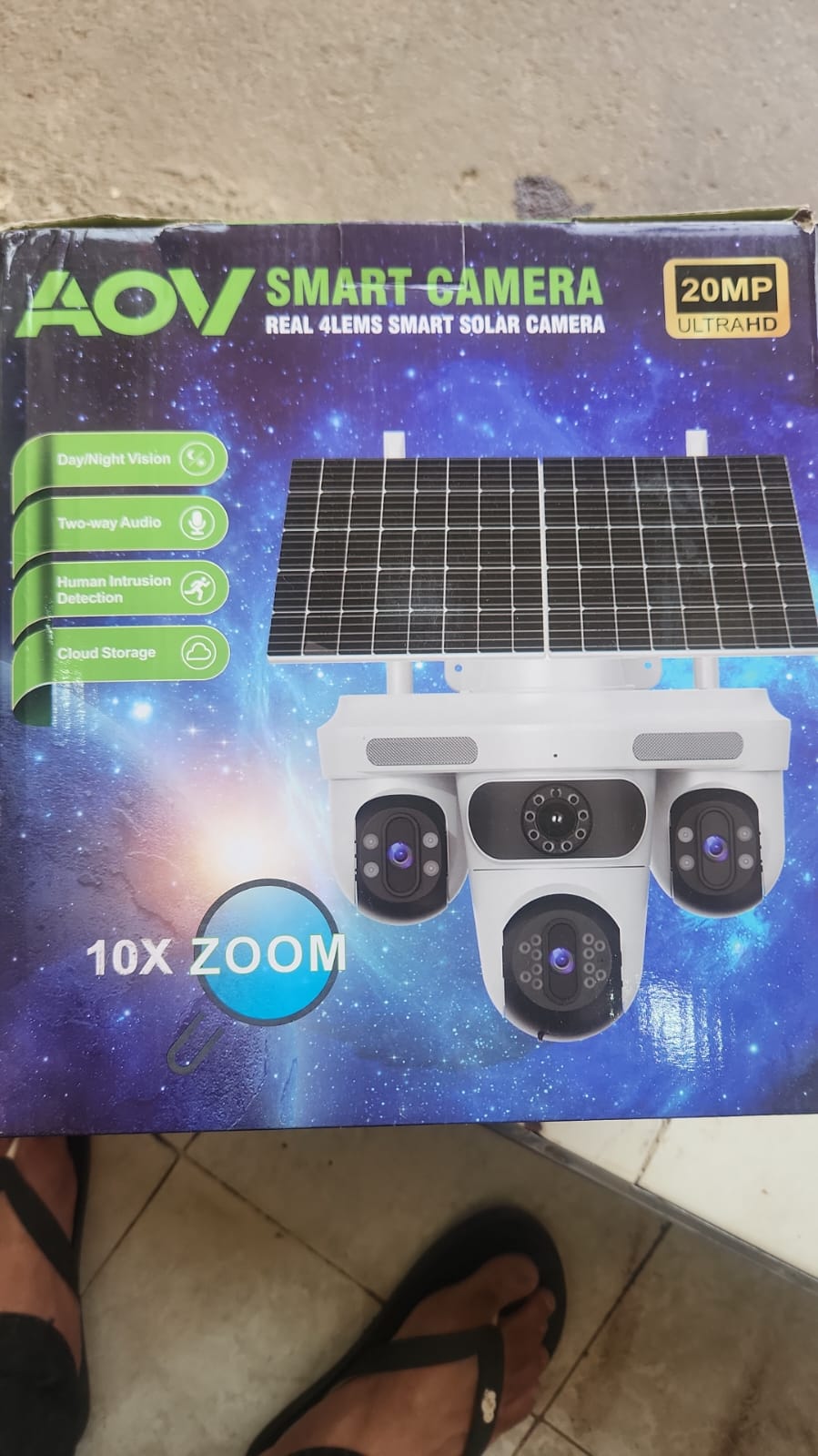 AOV Smart Camera – double panneau solaire