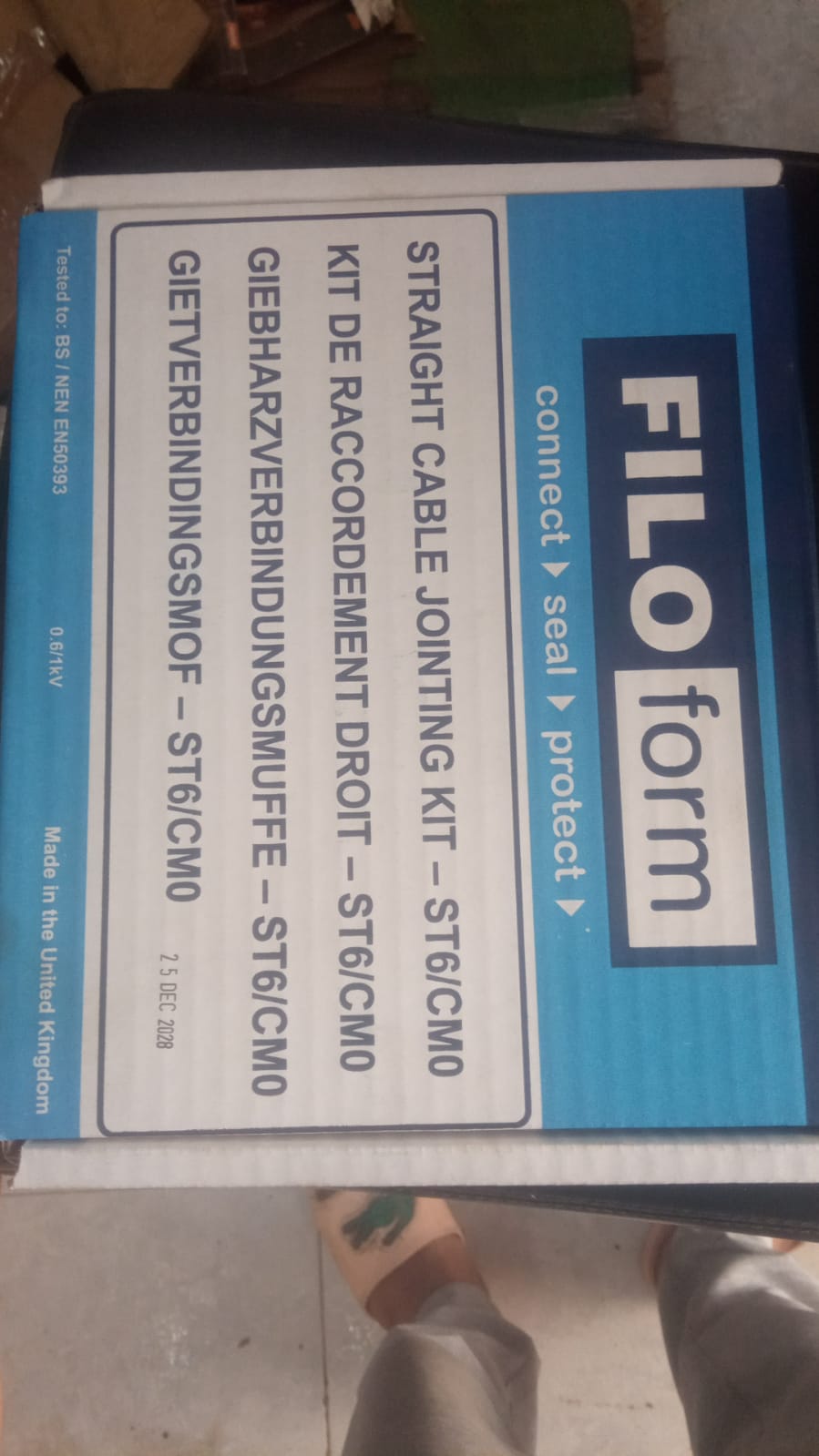 FILOform ST6/CM0 – طقم توصيل كابل كهربائي مستقيم