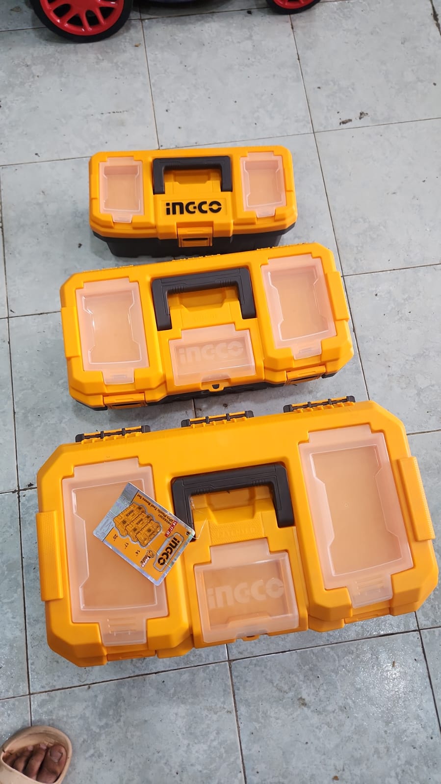 INGCO مجموعة علب أدوات 3 قطع (14"/17"/20")