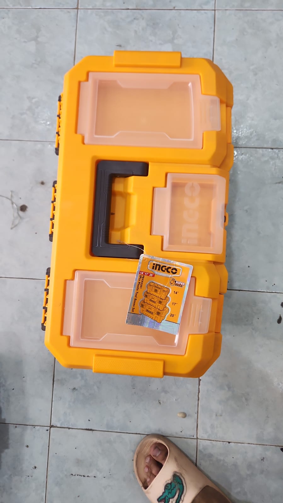 INGCO مجموعة علب أدوات 3 قطع (14"/17"/20")