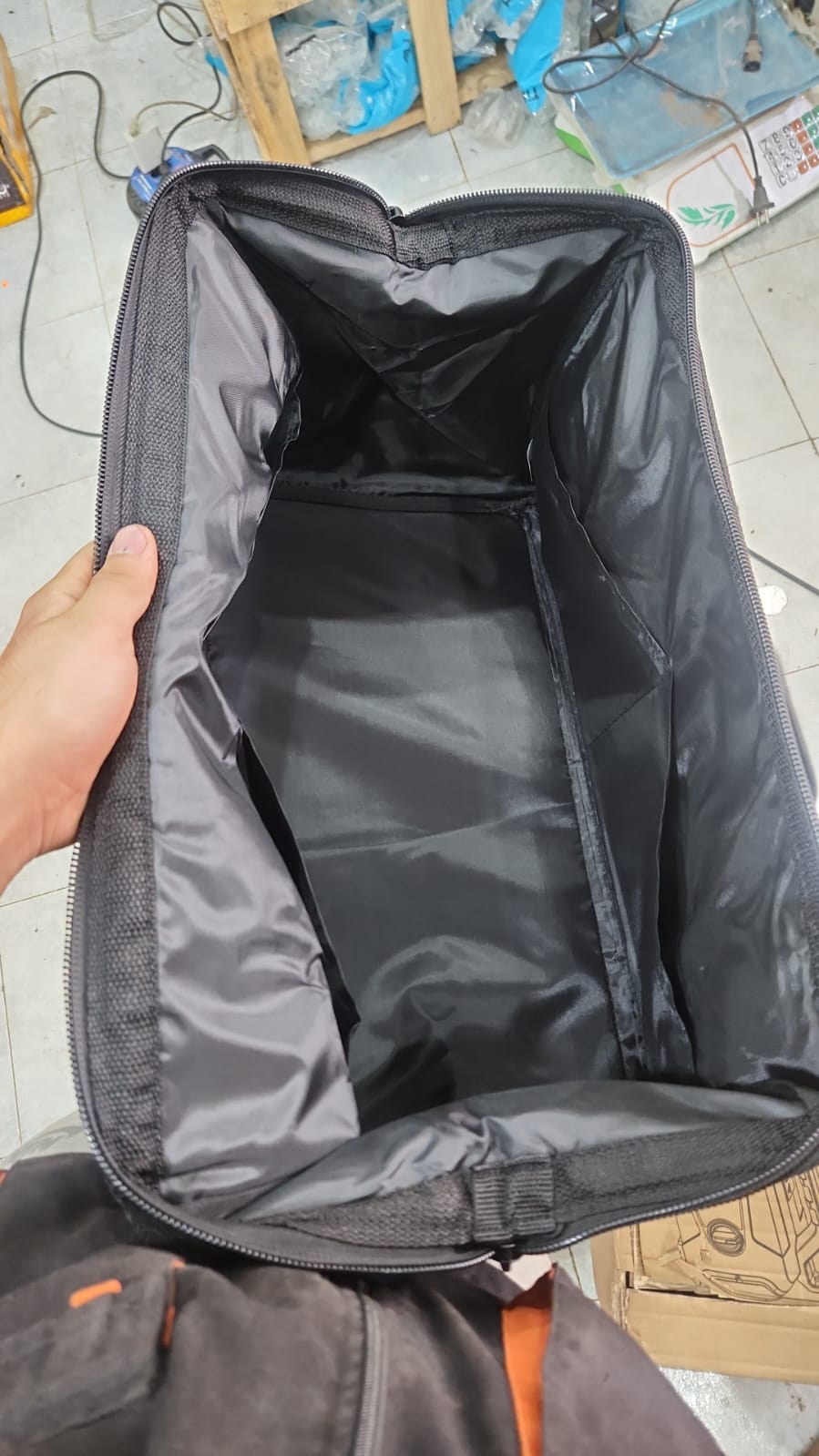 Sac à outils professionnel - intérieur ouvert