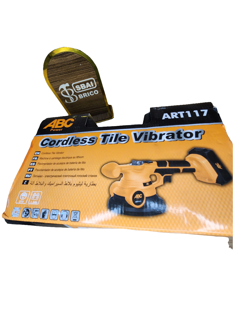 Vibreur à carrelage sans fil ABC Power – 21V, batterie 1.5Ah (ART117)