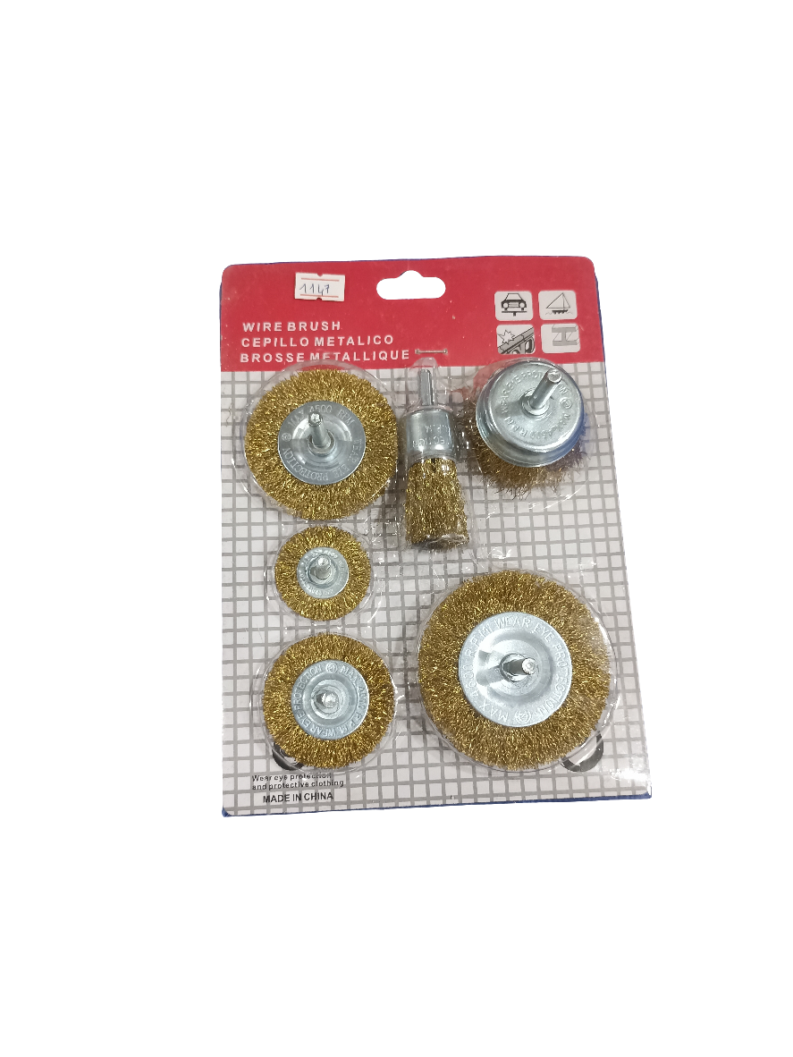 Set de Brosses Métalliques pour Perceuse - 5 Pièces