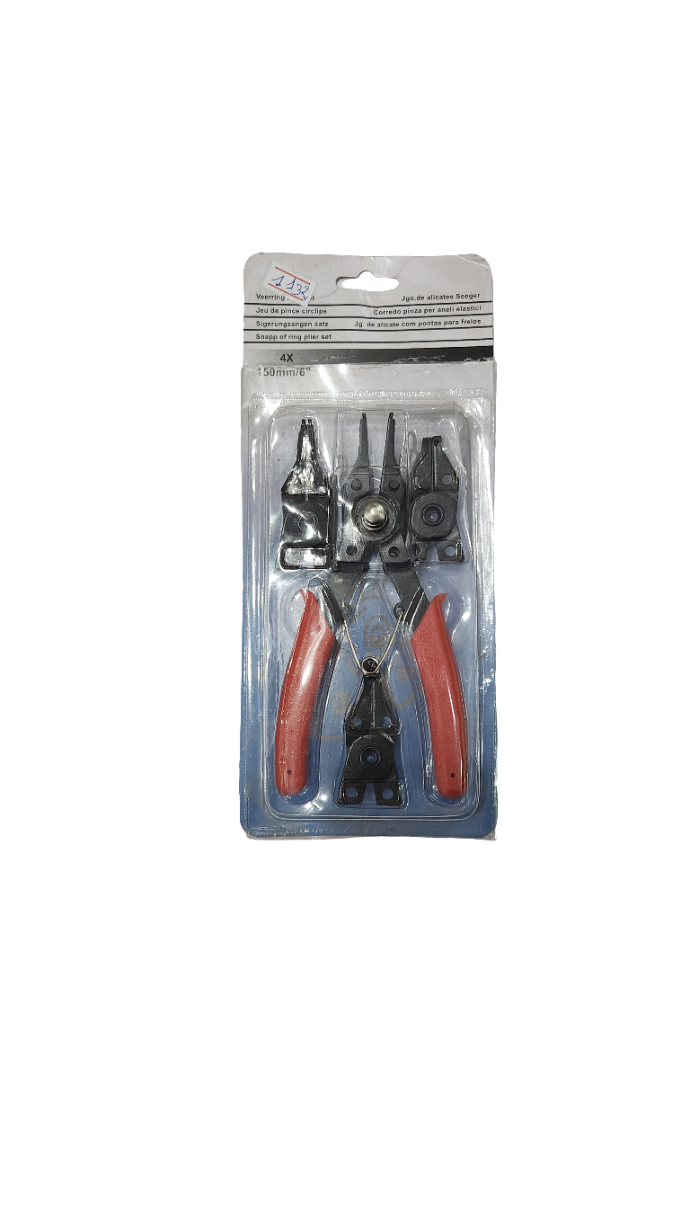 Jeu de Pince Circlips - 4 embouts interchangeables (150mm/6")