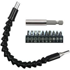 Kit embouts de vissage avec rallonge flexible - 12 pièces (XCORT)