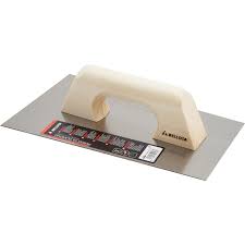 Taloche de maçon en inox avec poignée plastique