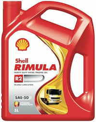 Huile moteur diesel Shell Rimula R2 SAE 50 – 5L
