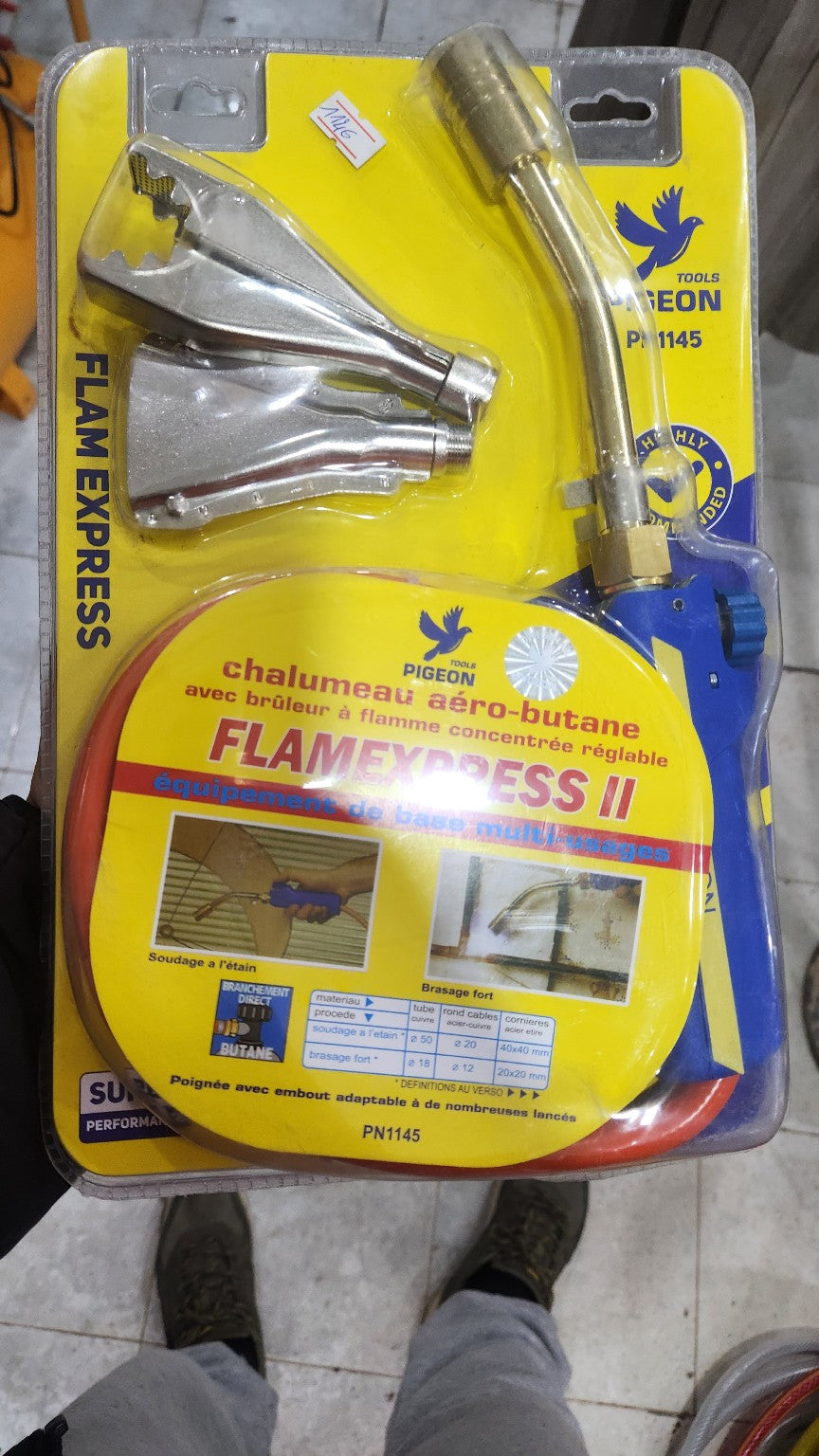 Chalumeau Aéro-Butane FLAMEXPRESS II - PIGEON