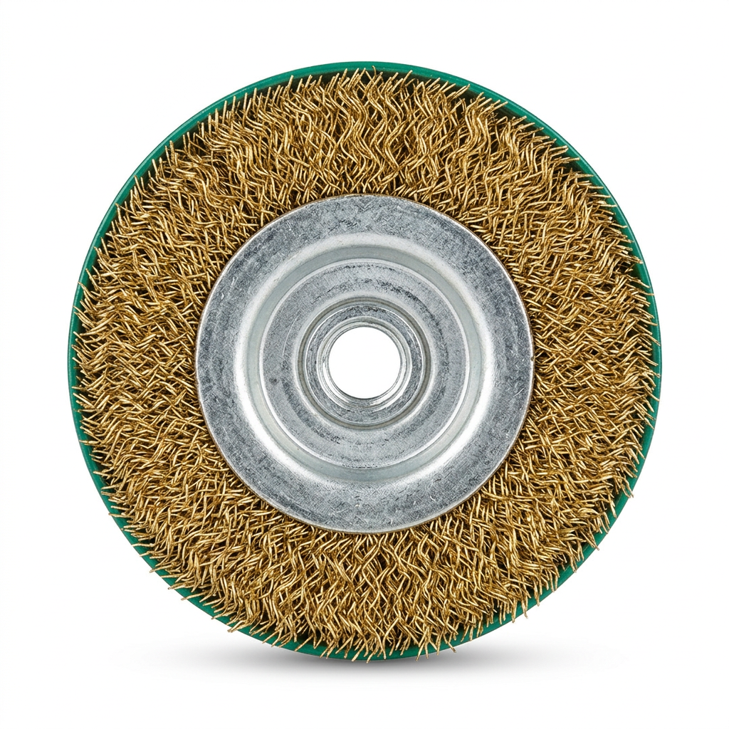 Brosse métallique boisseau VIKACO 4″ à fil ondulé – CO-CPH004