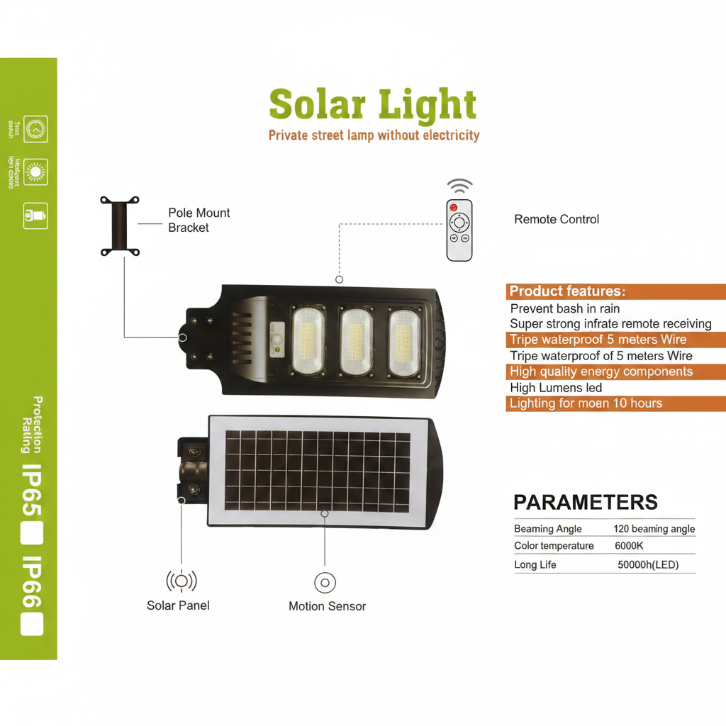 Caractéristiques produit – Solar Light IP65