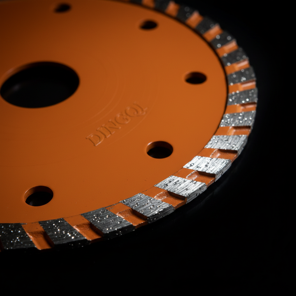 DINGQI Disque Diamant Sec 115mm (4½") - Turbo Universel - 2 pcs