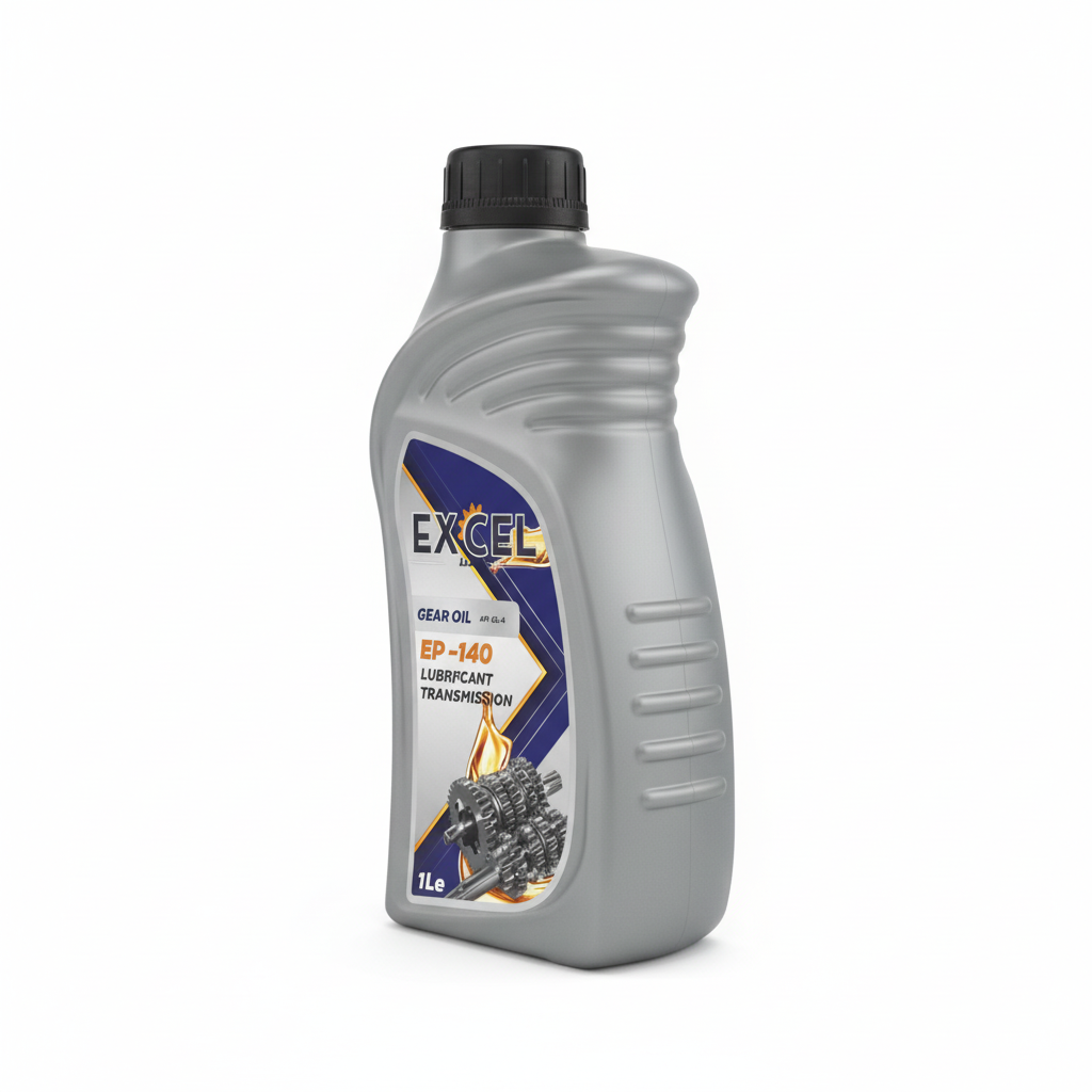 Huile de transmission EXCEL EP-140 vue trois-quarts
