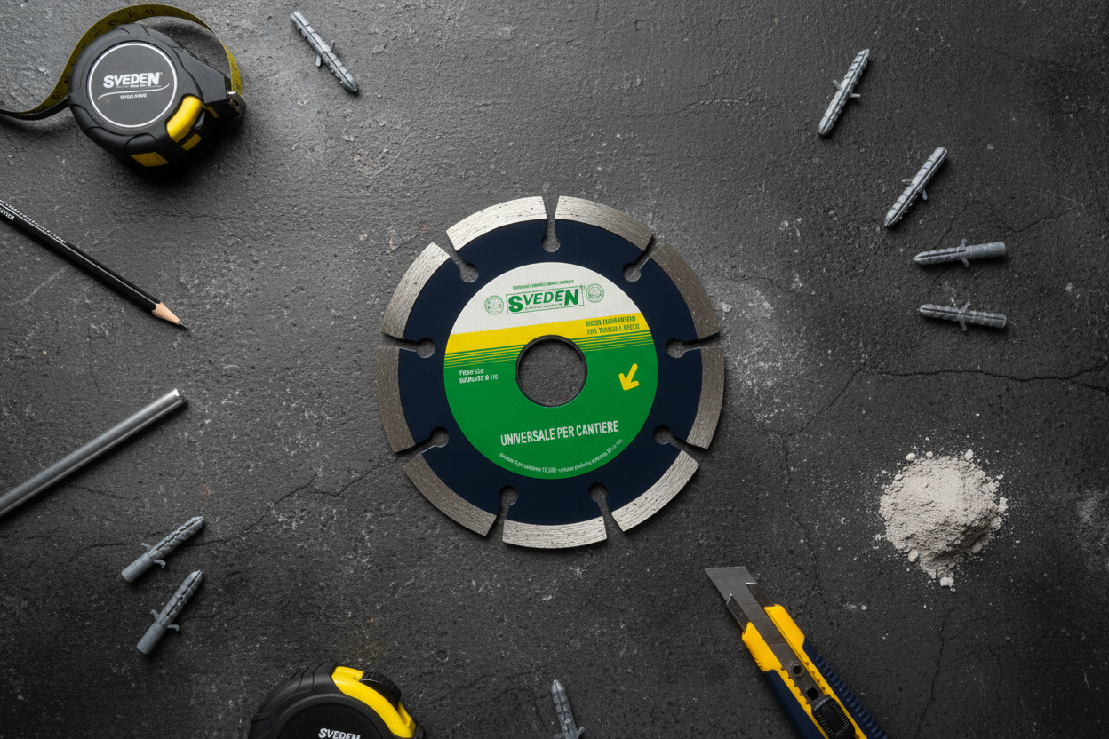 Disque Diamanté Segmenté SVEDEN 115mm - Universale Per Cantiere