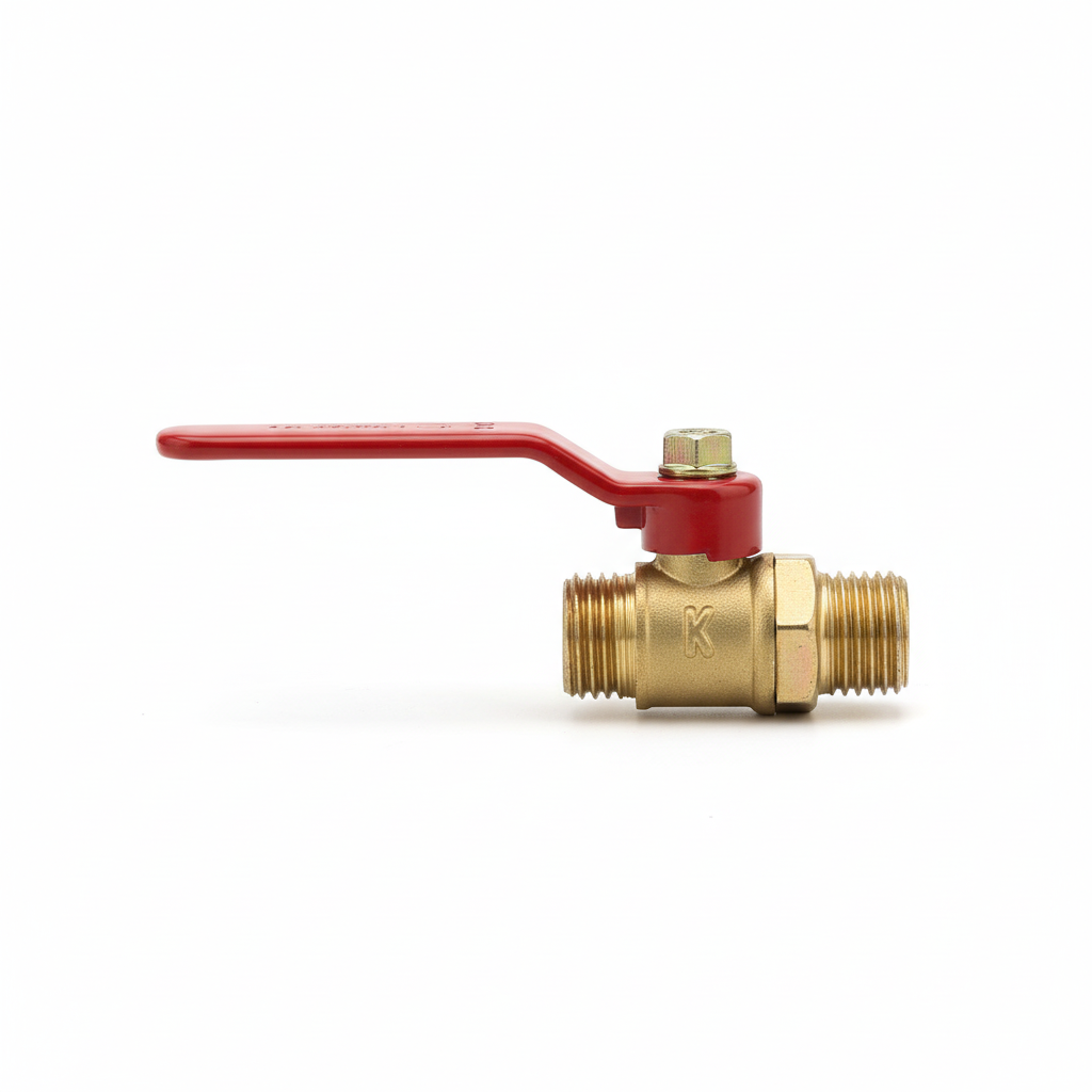 Robinet à boisseau sphérique - vue de profil complète