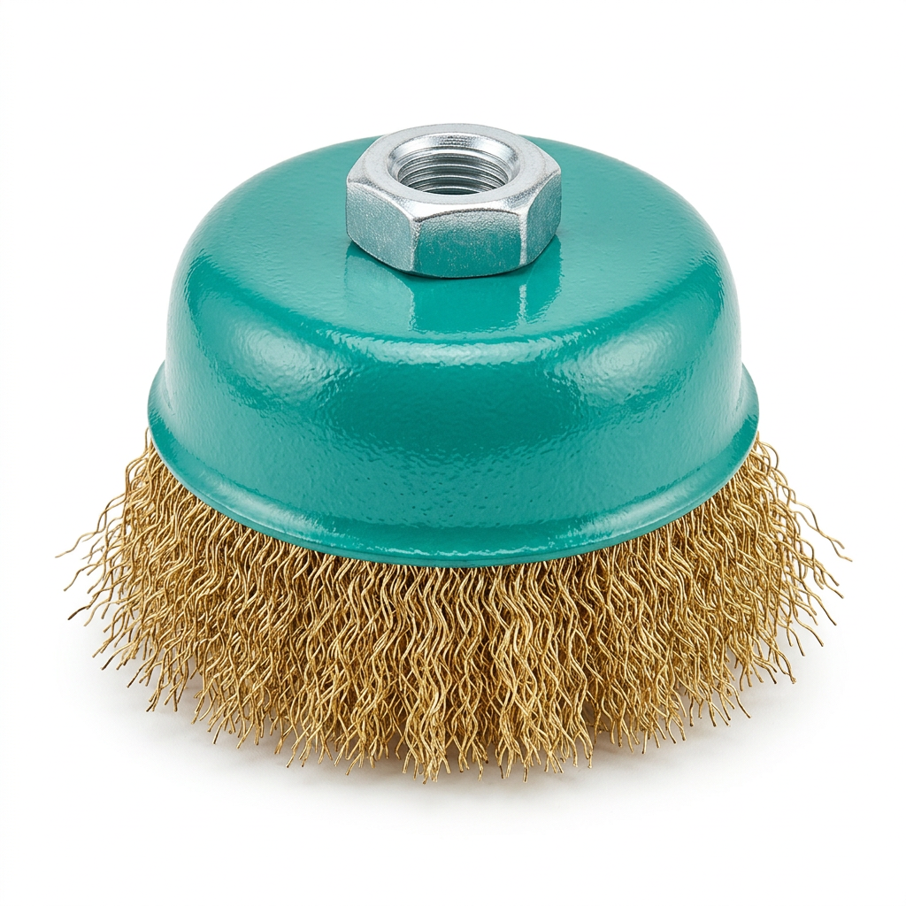 Brosse métallique boisseau VIKACO 4″ à fil ondulé – CO-CPH004