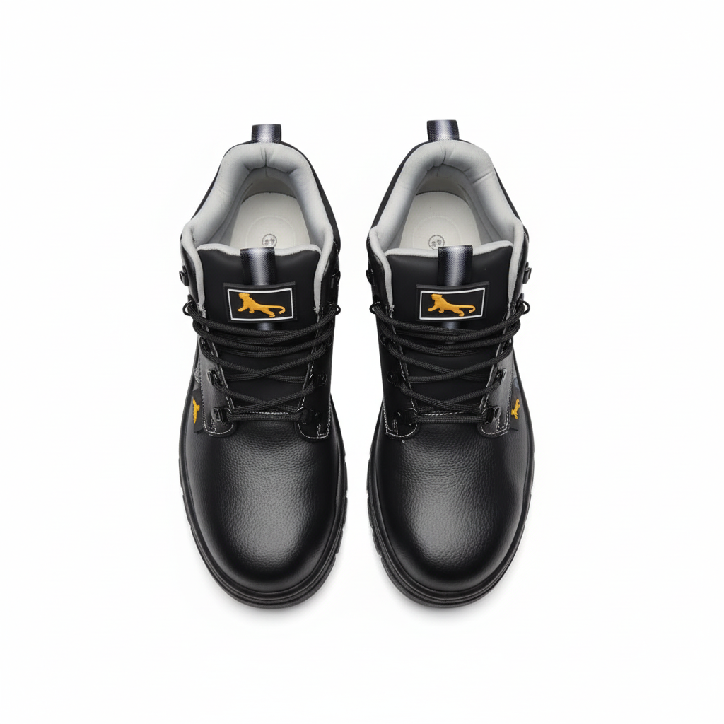 Chaussures de sécurité noires - vue du dessus