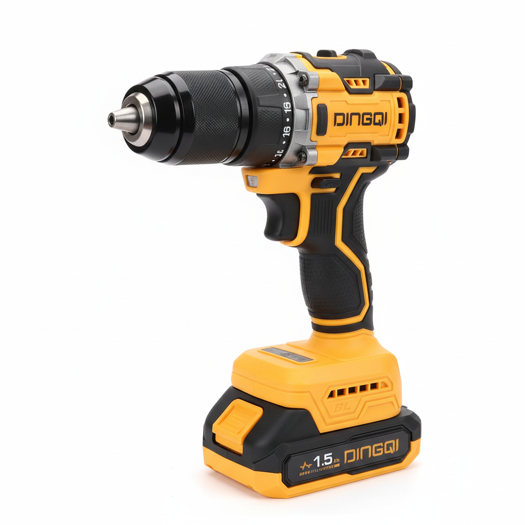Perceuse visseuse sans fil DINGQI 21V Brushless avec batterie