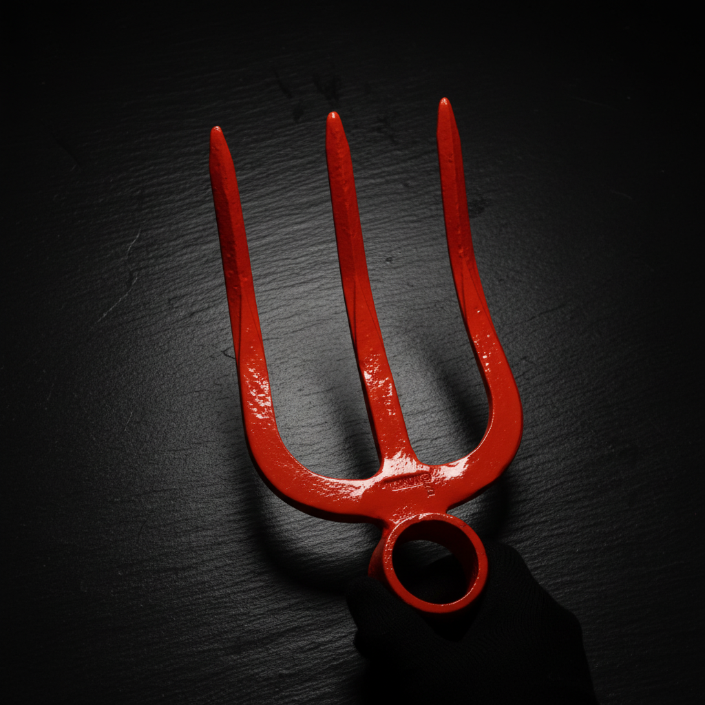 Fourche de Jardin 3 Dents – Rouge