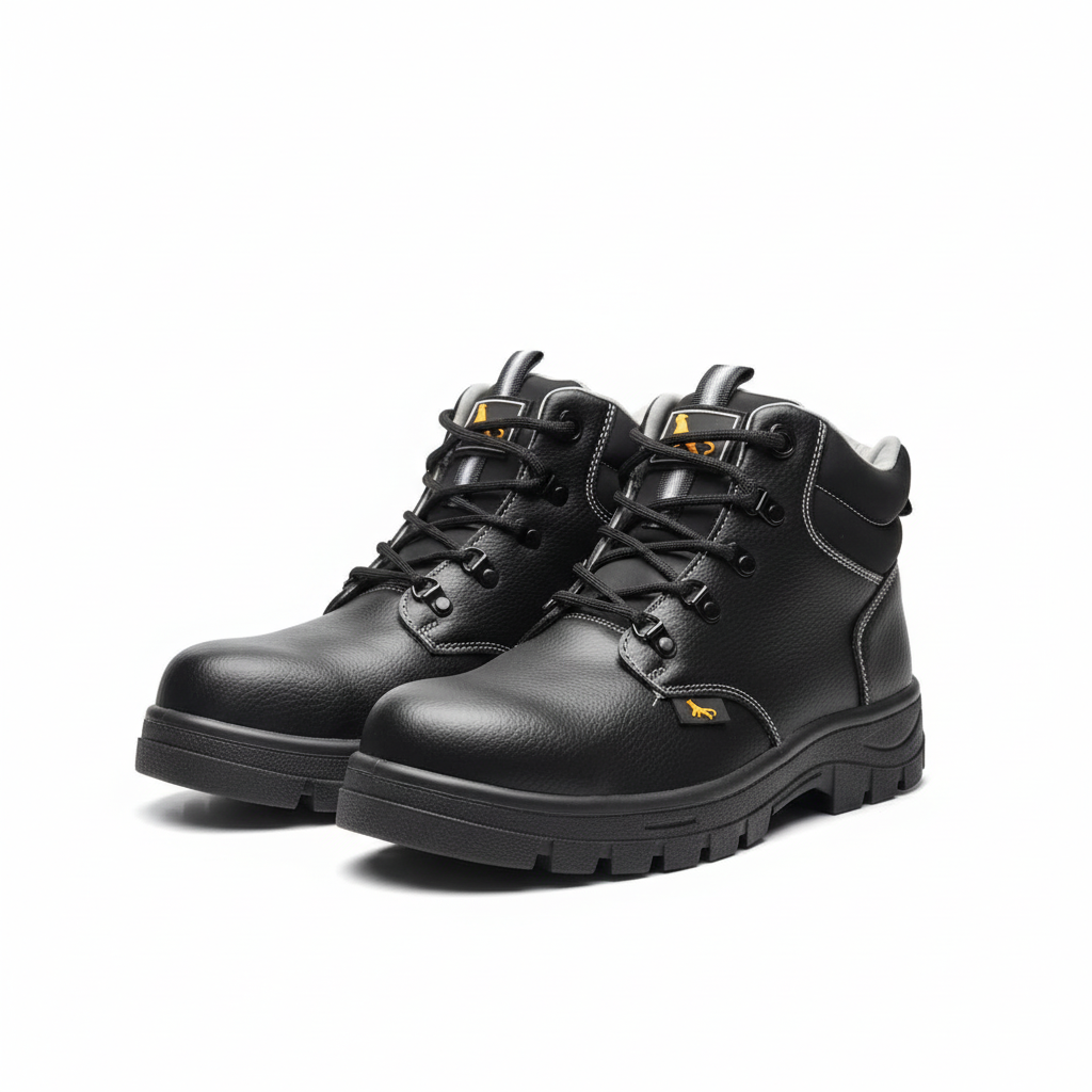 Chaussures de sécurité noires - vue trois-quarts
