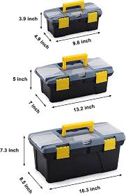 Ensemble de boîtes à outils empilables - 3 tailles