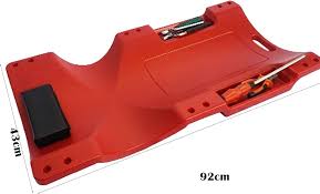 Planche de mécanicien ergonomique – Plastique renforcé – Rouge