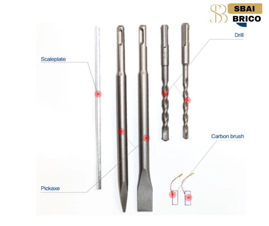 Marteau perforateur 3syseteme 26mm 900W – Puissance et Polyvalence pour Tous Vos Travaux