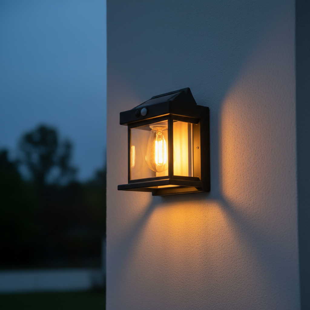 Solar Wall Lamp - Exterior Shot