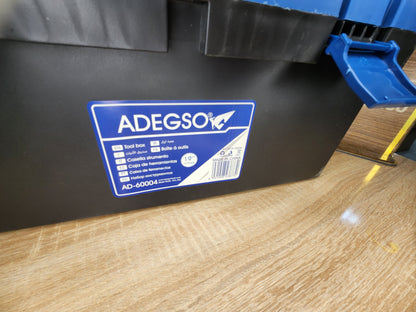 صندوق أدوات بلاستيكي من ADEGSOX – 19 بوصة (48 سم)