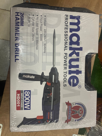 Perceuse à Percussion Makute HD001 26mm — 800W Professionnel
