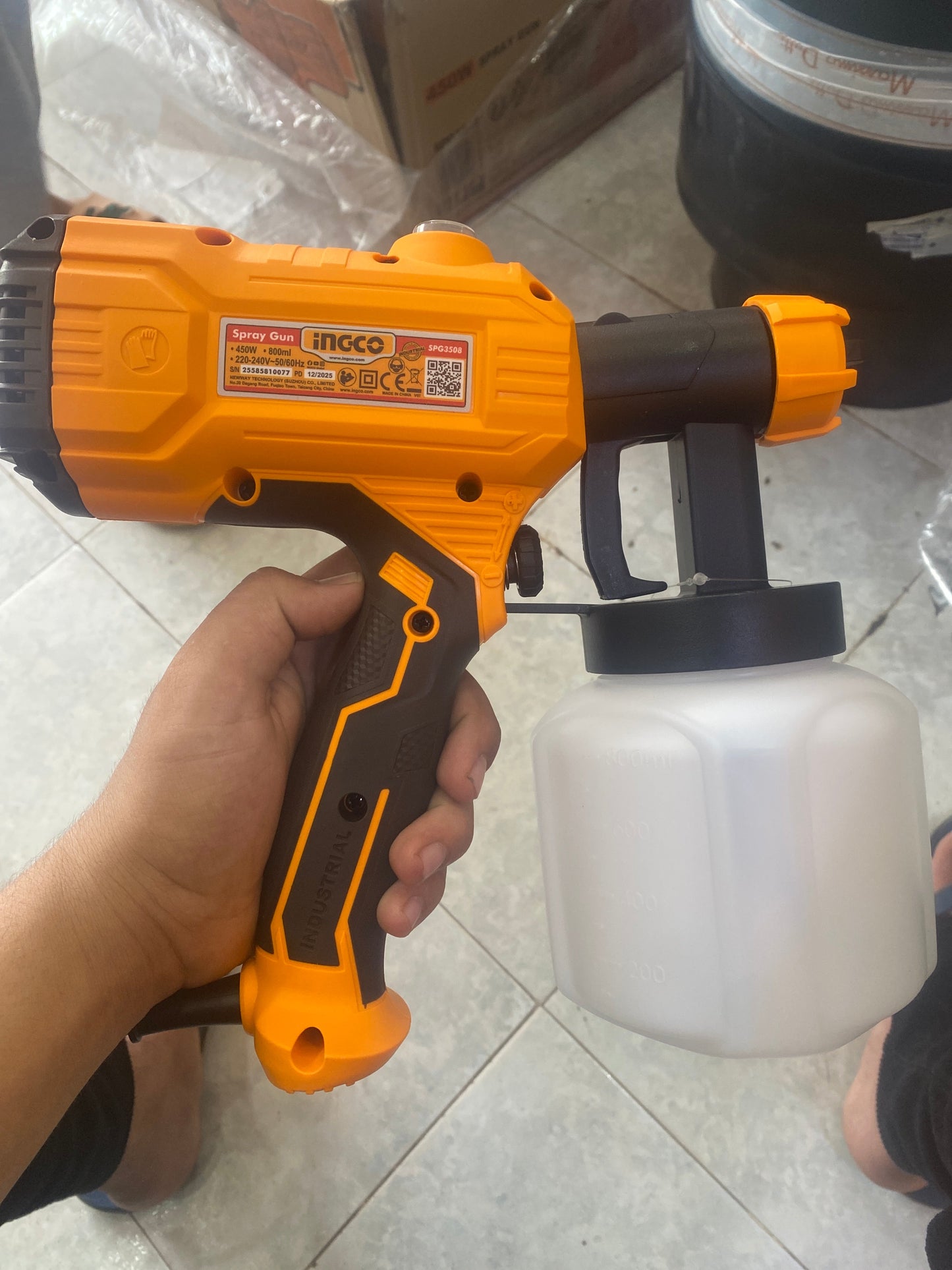 Pistolet à Peinture Électrique INGCO 450W — SPG3508