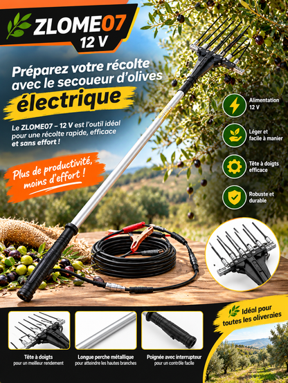 Secoueur d’olives électrique 12 V – ZLOME07