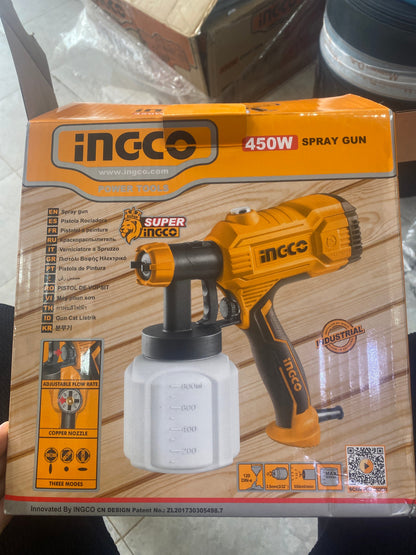 Pistolet à Peinture Électrique INGCO 450W — SPG3508