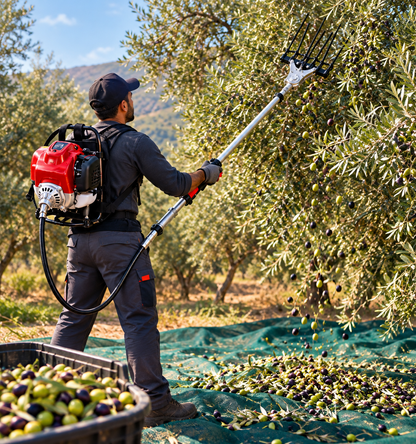 Peigne Vibreur pour Récolte d'Olives Dorsal (À Moteur Thermique)