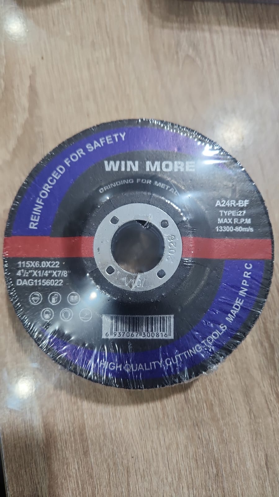 Disque à Meuler pour Métal WIN MORE (115mm)