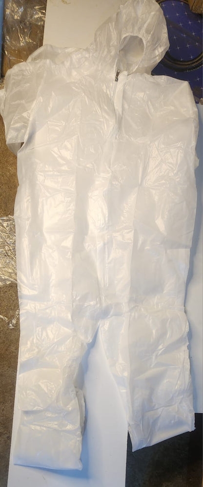 Combinaison de Protection Jetable Blanche avec Capuche
