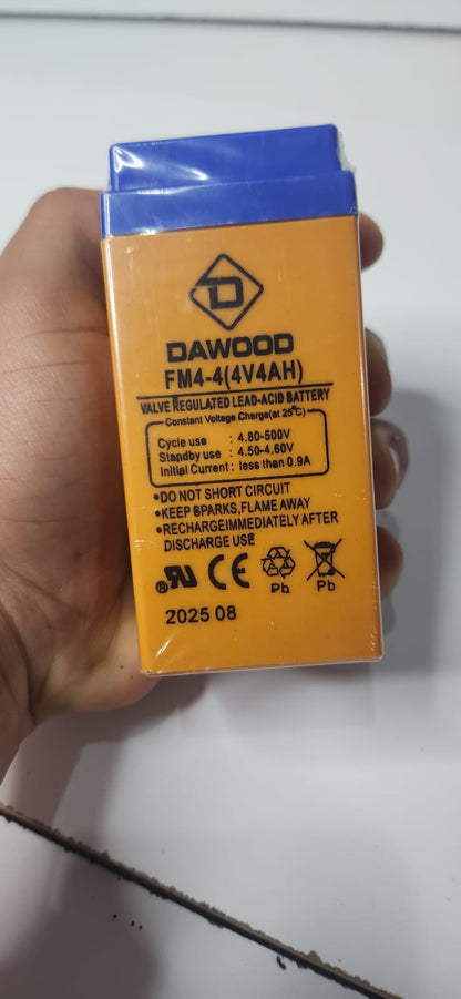 Batterie DAWOOD FM4-4(4VAAH) - Batterie Plomb-Acide Régulée par Valve