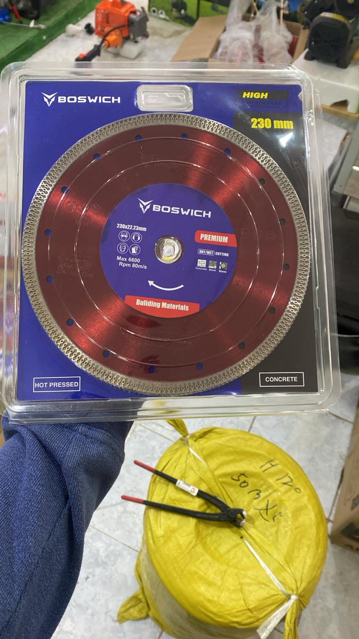 Disque Diamanté BOSWICH Premium 230mm — Béton & Matériaux de Construction