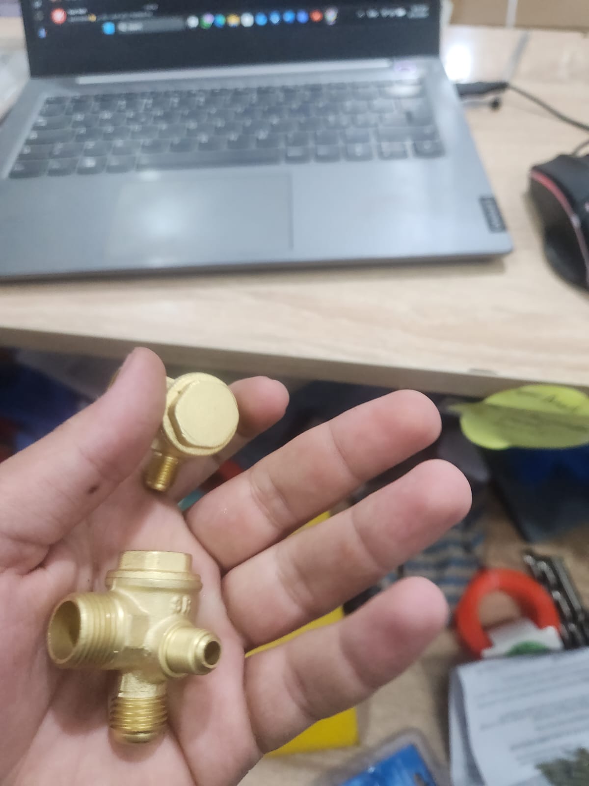 Clapet Anti-Retour Laiton pour Compresseur d'Air + Bouchon de Purge