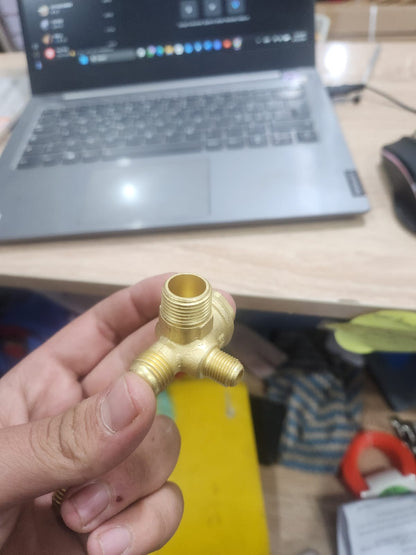 Clapet Anti-Retour Laiton pour Compresseur d'Air + Bouchon de Purge