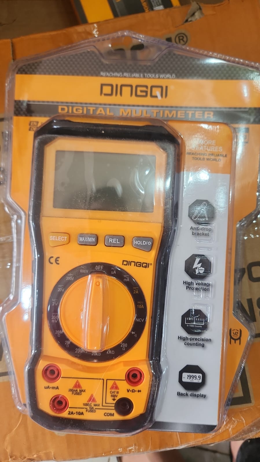 Multimètre DINGQI EF0103 - Vue avant