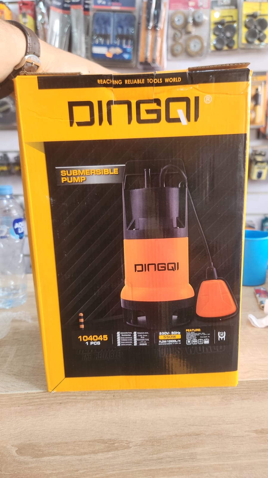 DINGQI Pompe Submersible 550W - vue de face