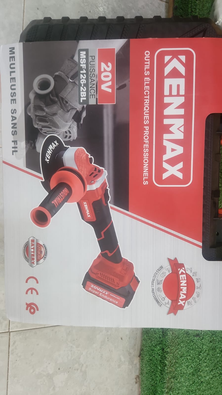 Meuleuse d’angle sans fil 20V