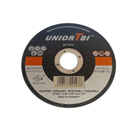 Disque à tronçonner métal UNIOR 1BI – 125mm